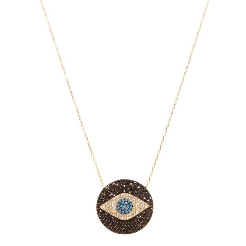 - Ragen Evil Eye Disc Necklace